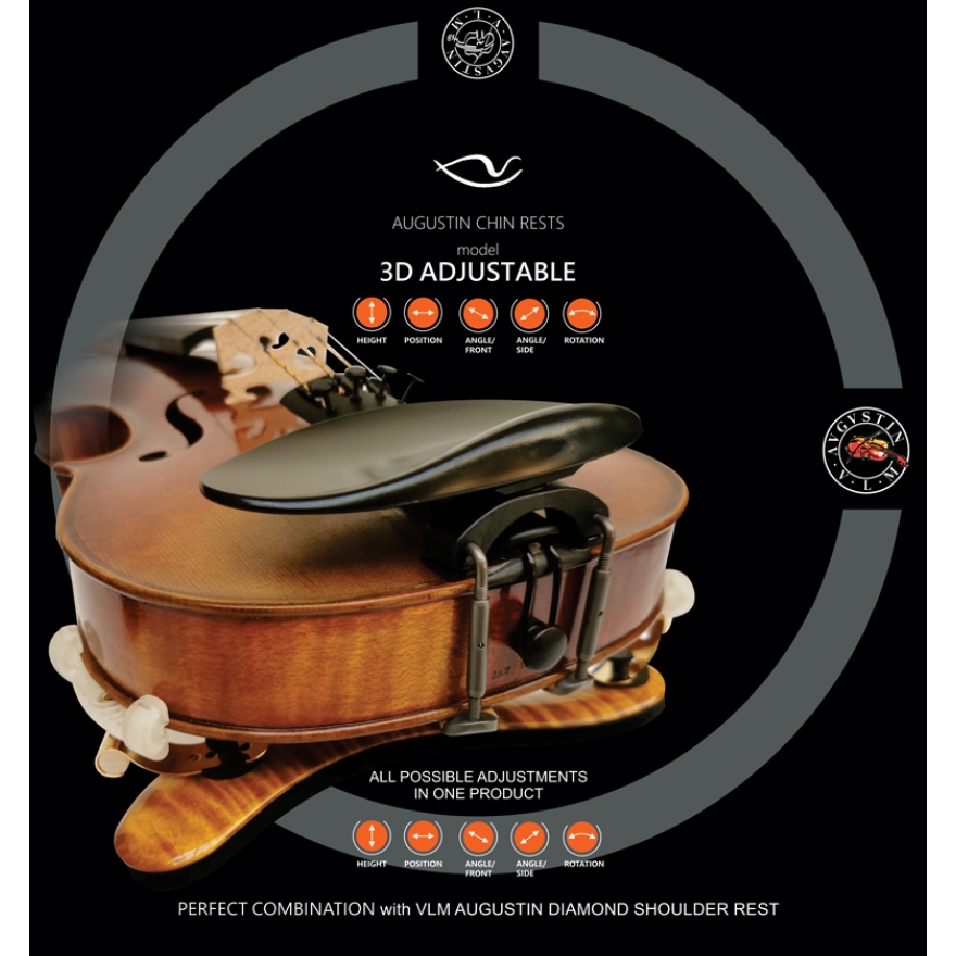 Viva la Musica Augustin 3D chin rest violin 4/4 - 3/4