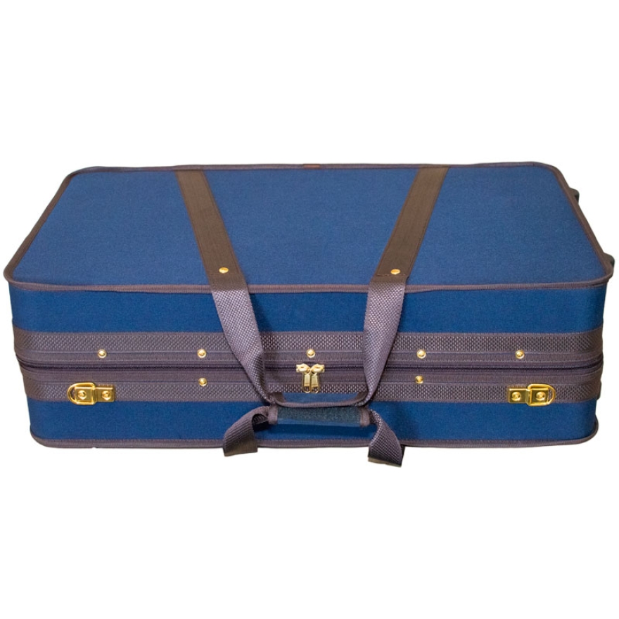 Short, small, multi-case for 4 violins, no bow compartment