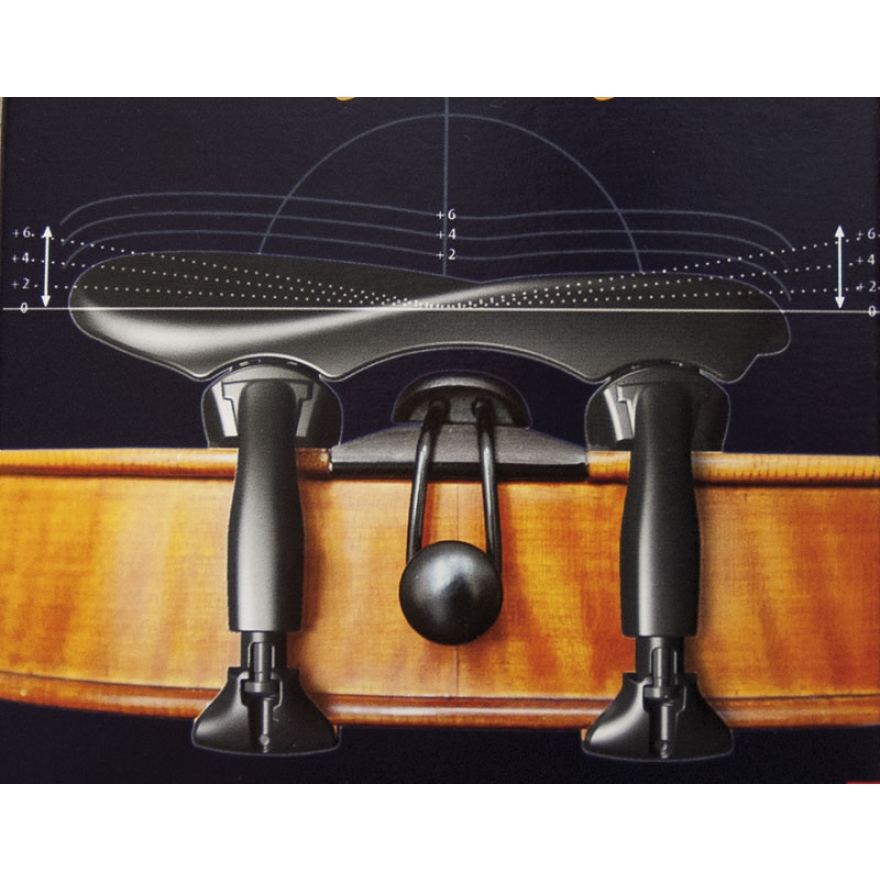 Wittner chin rest viola, model Augsburg, with mounting tool, height and slope ad