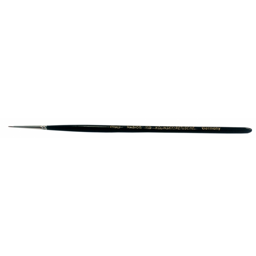 Habico Retouching brush round No. 3/0 - extra short visible hair length 5mm