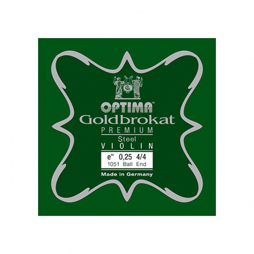 Optima violin Goldbrokat Premium E, steel with ball end