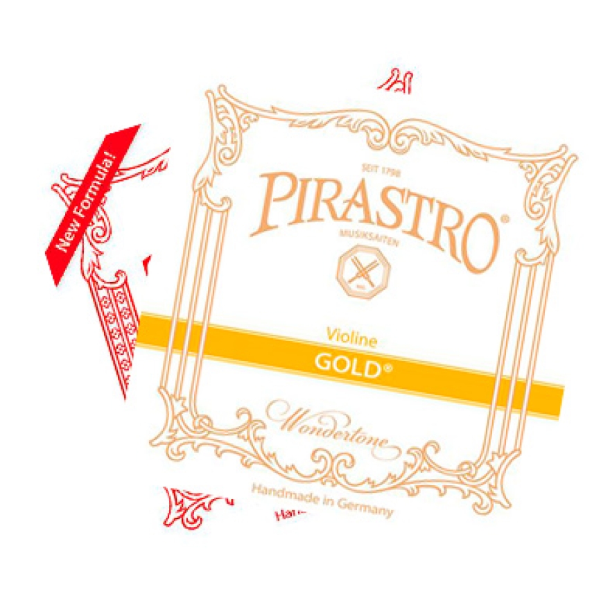 Pirastro Tonica violin SET, E-ball end Gold Label