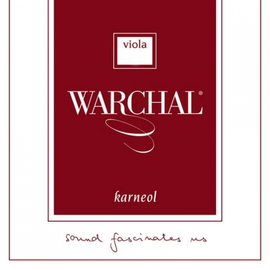 Warchal Karneol Viola SATZ, A-Saite Metall, Schlinge