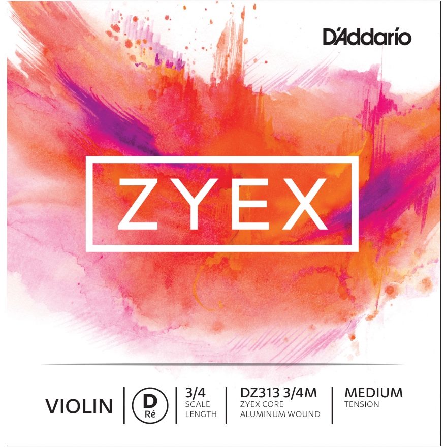 D`Addario Zyex violin D, aluminum