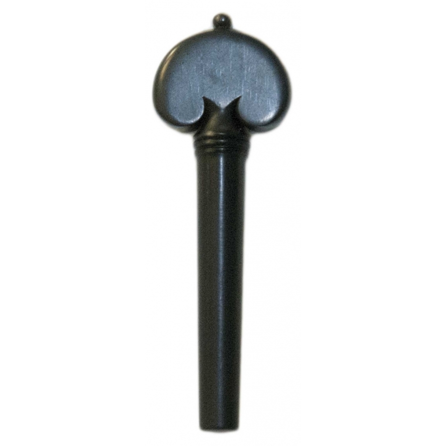 Tempel peg cello, heart shape, ebony, 14mm