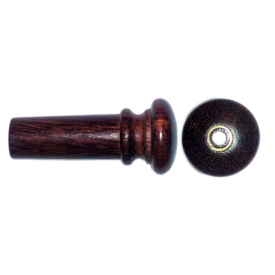 Acurameister violin InSight endpin, tamarind, with Parisian eye