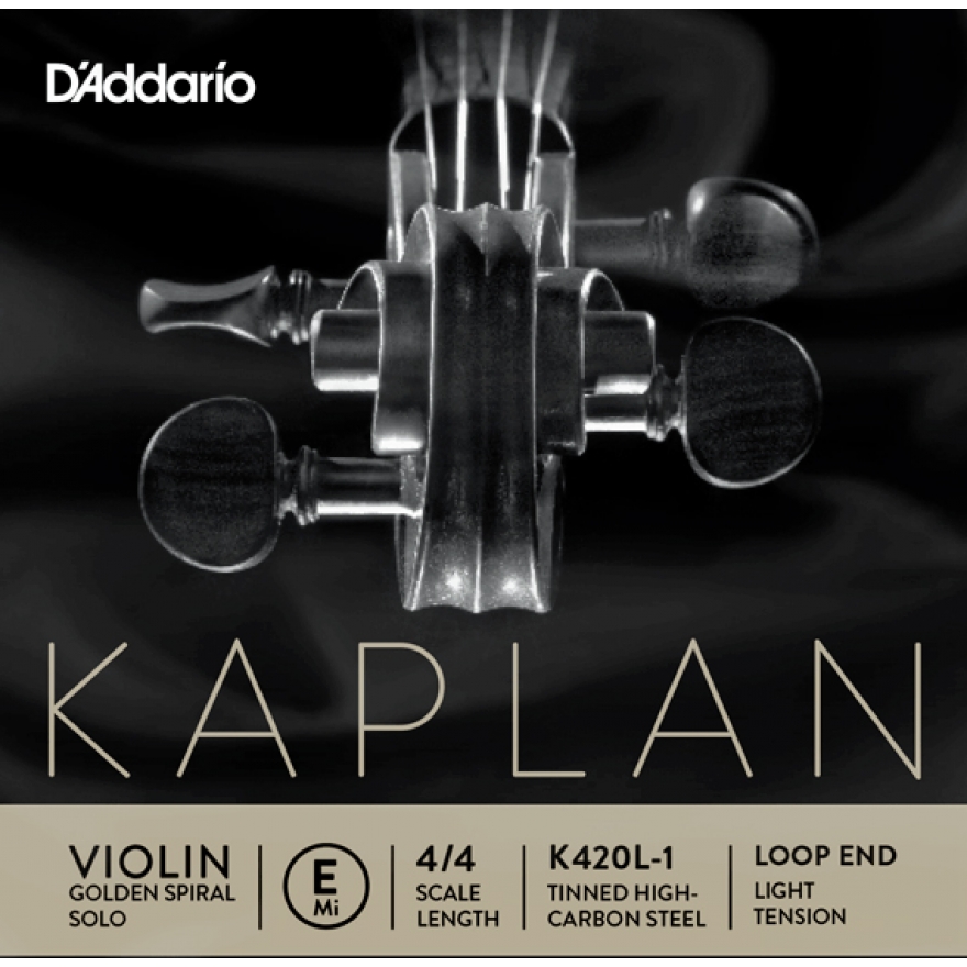 Kaplan Golden Spiral violin E, steel, loop end