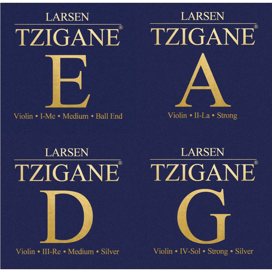 Larsen Tzigane violin SET, E loop end