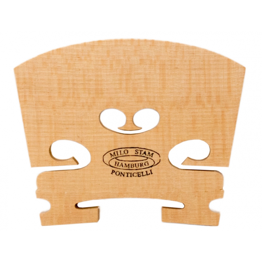 Milo Stamm violin bridge, standard 4/4, curved bridge
