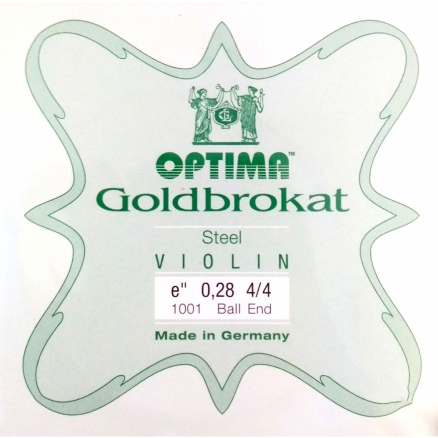 Optima Goldbrokat violin E, ball end