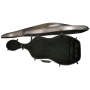 Cello case, extra light, black/silver metallic